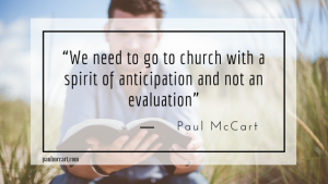 Paul McCart Pastor Evaluation